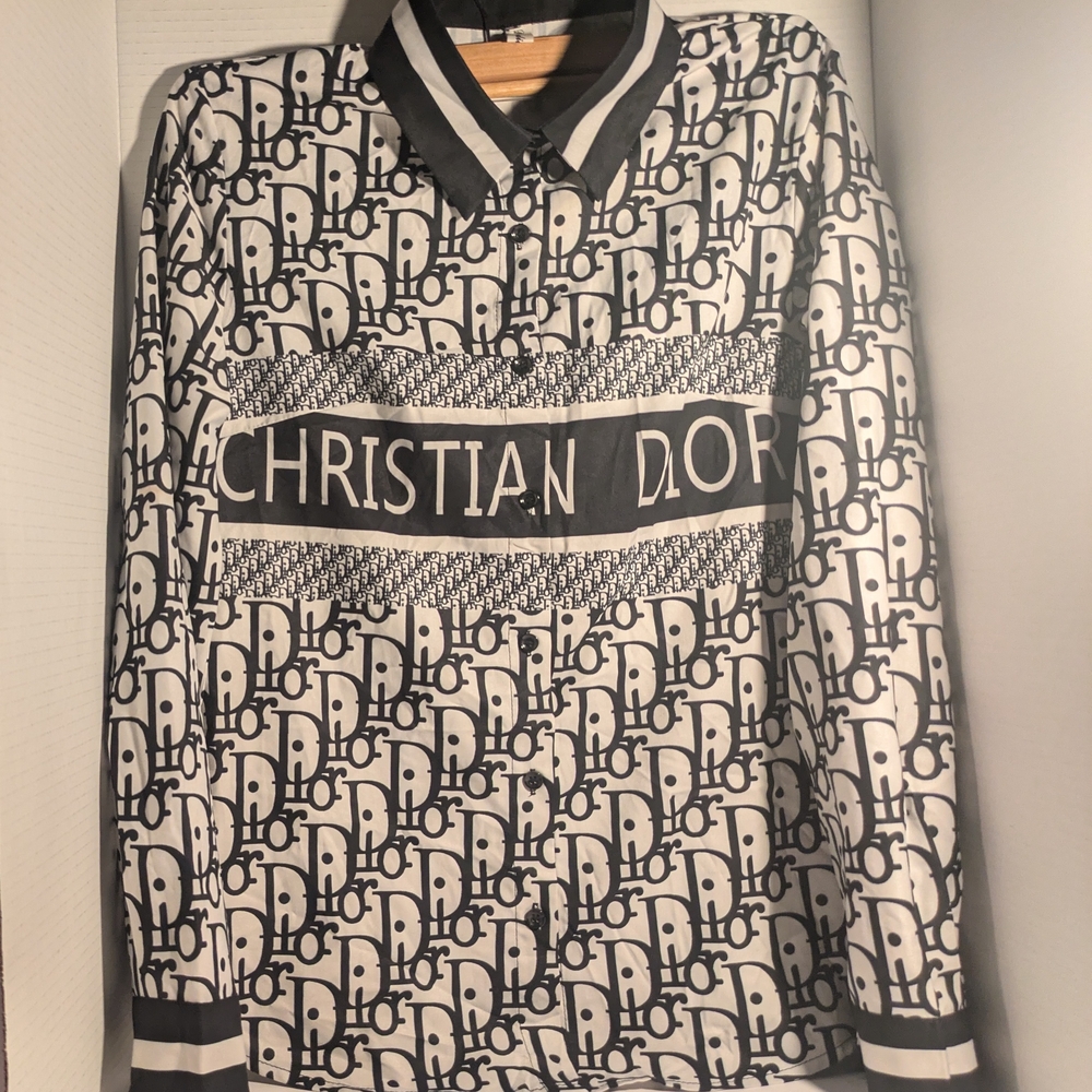 Dior Monogram Black and White Blouse - Picture 3 of 4
